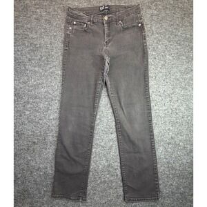 Gap Classic Straight Jeans Women 10/30 Regular Black Stretch Denim Fits 30x28